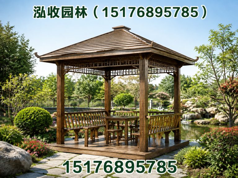 贺州防腐木凉亭展示图